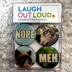 Lucy Lu "Cat LOL" Mighty Magnet Set of 4